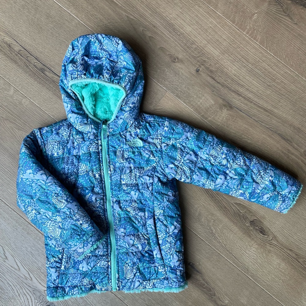 The North Face Kids Blue Puffer Jacket
